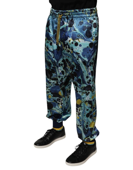 Abstrakte Marmorprint-Hose - Image 3