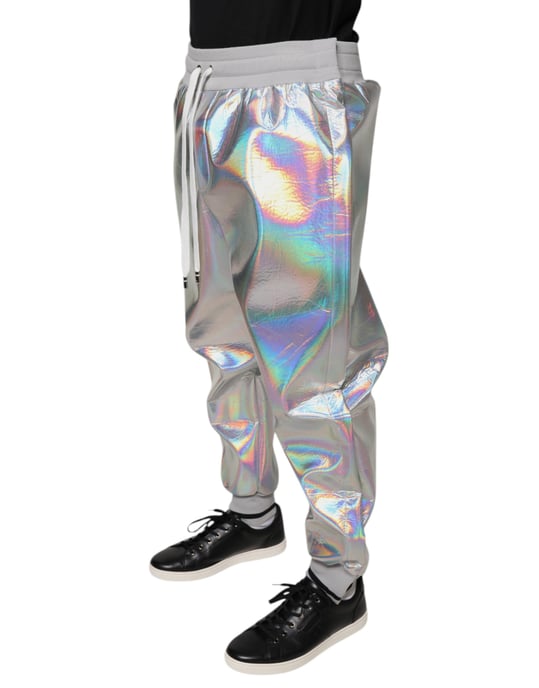 Holografische Jogginghose Silber - Image 3