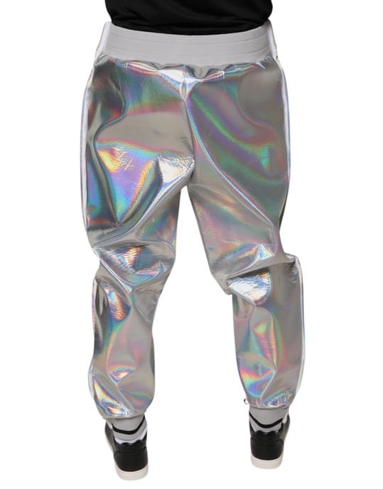 Holografische Jogginghose Silber - Image 4