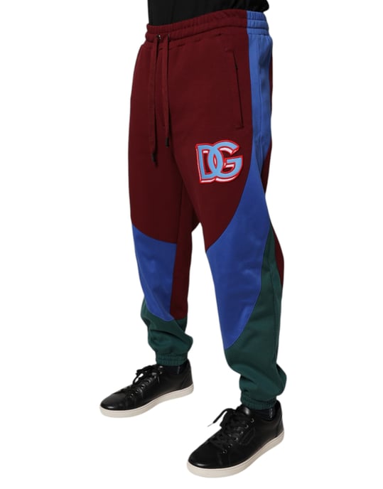 Farbblock-Jogginghosen mit Logo-Patch - Image 3