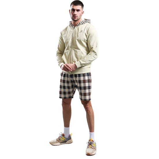 Aquascutum Active Fz Club Check Hood Beige Kapuzenjacke Mit Reißverschluss - Image 4