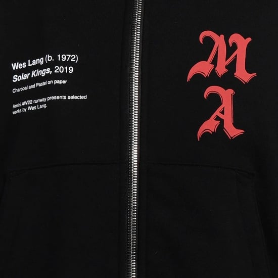 Amiri Wes Lang Solar Kings Hoodie Schwarz - Image 4