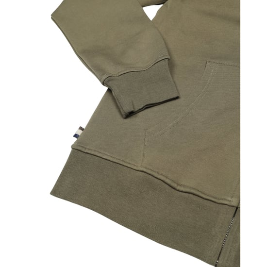 Aquascutum Active - Kapuzenpullover Mit Durchgehendem Reißverschluss Und Kleinem Logo In Armeegrün - Image 6
