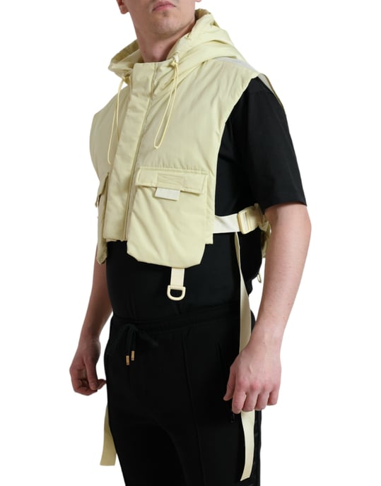 Kapuzengilet mit Polsterung in Gelb - Image 2