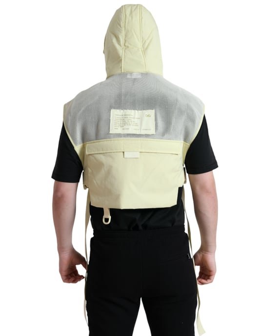 Kapuzengilet mit Polsterung in Gelb - Image 3