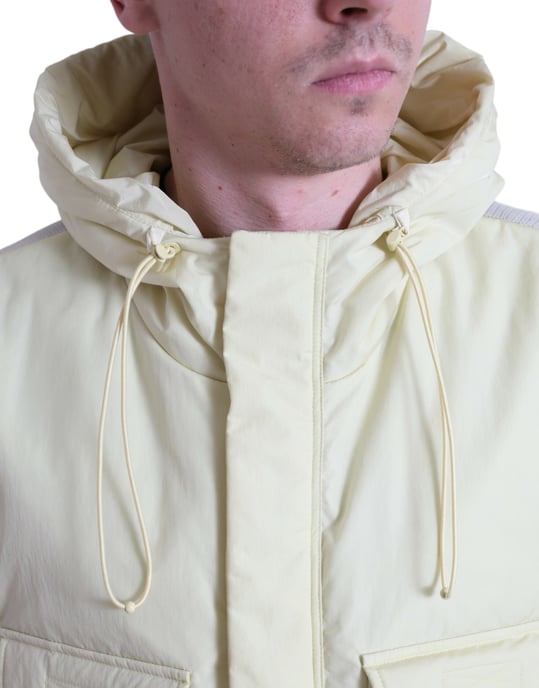 Kapuzengilet mit Polsterung in Gelb - Image 4