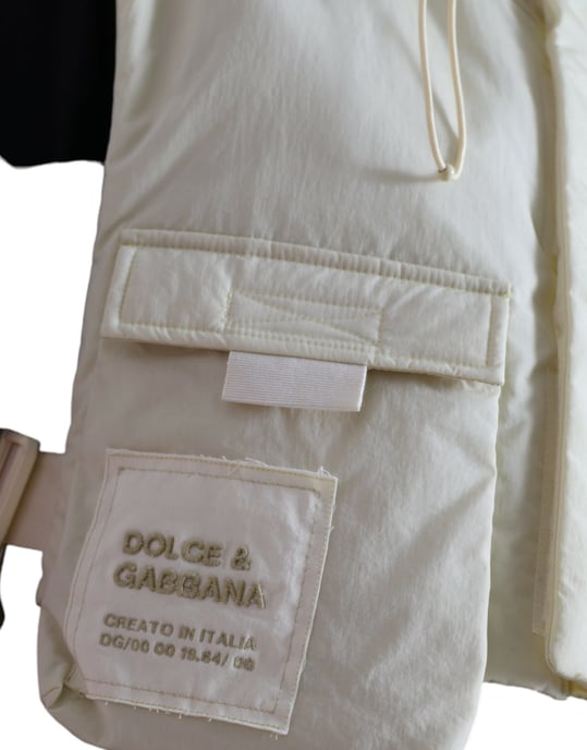 Kapuzengilet mit Polsterung in Gelb - Image 5