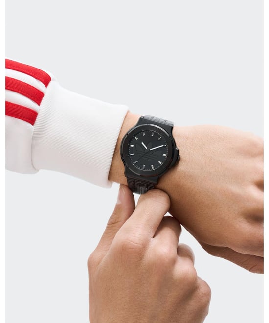 Adidas Originals Expression Drei Unisex Schwarze Uhr AOFH25504 - Image 4