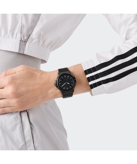 Adidas Originals Expression Drei Unisex Schwarze Uhr AOFH25504 - Image 5