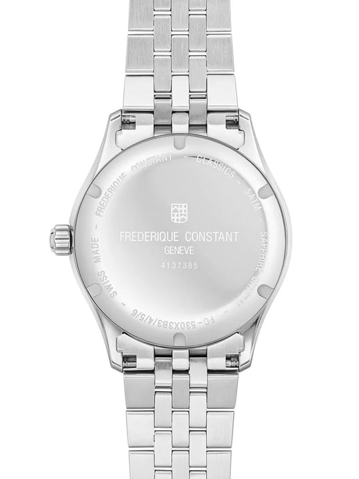 Frédérique Constant Classics Index Small Seconds Silber Herren Armbanduhr FC-530G3B6B - Image 2