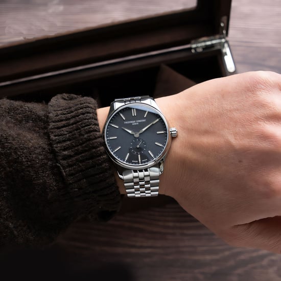 Frédérique Constant Classics Index Small Seconds Silber Herren Armbanduhr FC-530G3B6B - Image 3
