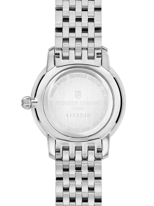 Frédérique Constant Slimline Mini Silber Damen Armbanduhr FC-200S6B - Image 2