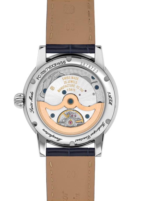 Frédérique Constant Classic Date Manufacture Blau Herren Armbanduhr FC-706S3H6 - Image 2