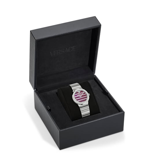 Versace Greca Logo Pearl Silber Damen Armbanduhr VE0S00125 - Image 4