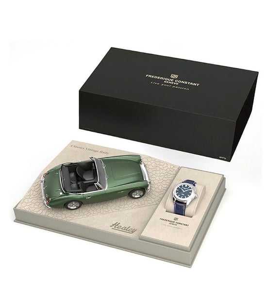 Frédérique Constant Vintage Rally Healey Limited Edition Blau Unisex Armbanduhr FC-303HLBN3B6 - Image 4