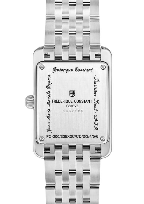 Frédérique Constant Carrée Silber Damen Armbanduhr FC-235GR2C6B - Image 2