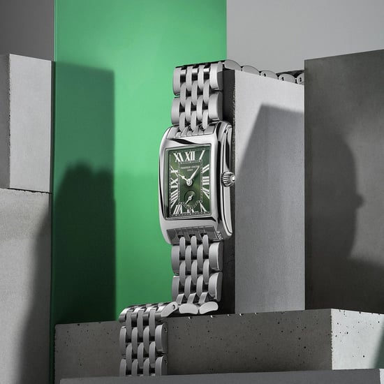 Frédérique Constant Carrée Silber Damen Armbanduhr FC-235GR2C6B - Image 4