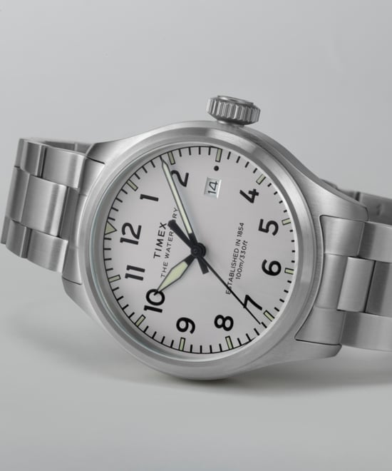 Timex Waterbury Ace Silber Herren Armbanduhr TW2Y18800 - Image 5