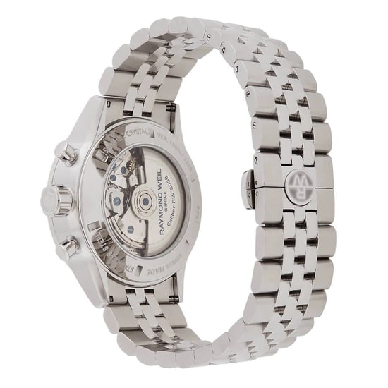 Raymond Weil Freelancer Silber Herren Armbanduhr 7741-ST1-20021 - Image 4
