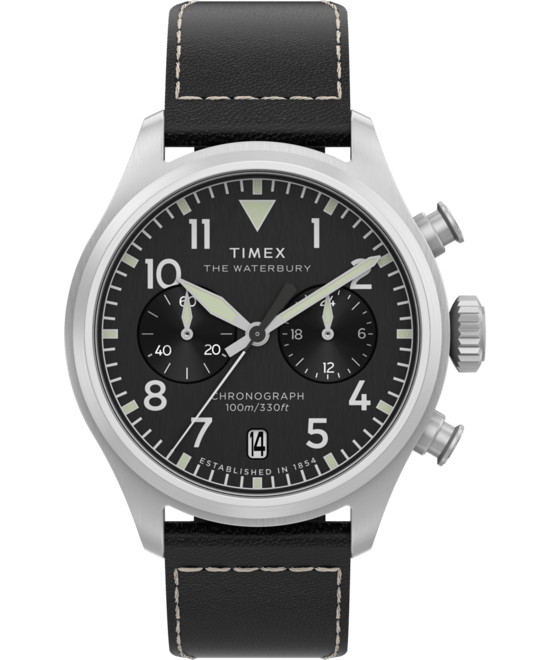 Timex Waterbury Ace Schwarz Herren Armbanduhr TW2Y19000 - Image 1