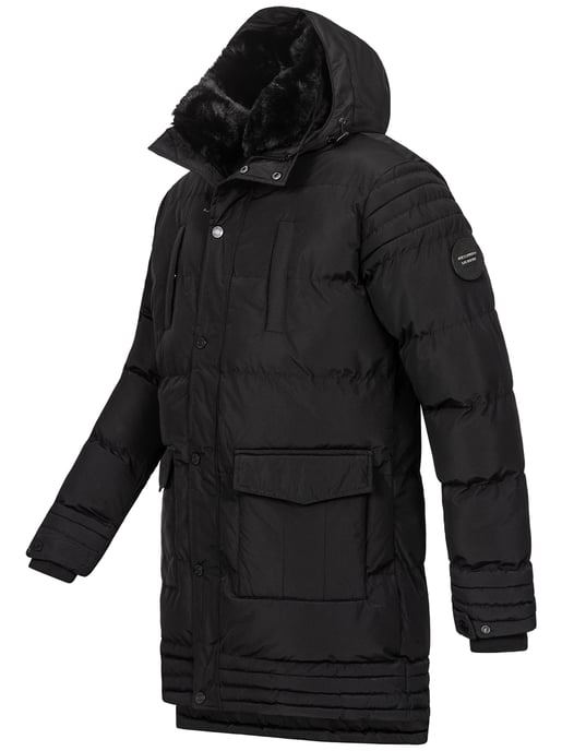 Alessandro Salvarini Herren Winterjacke AS285 mit Teddyfell & abnehmbarer Kapuze - Image 4