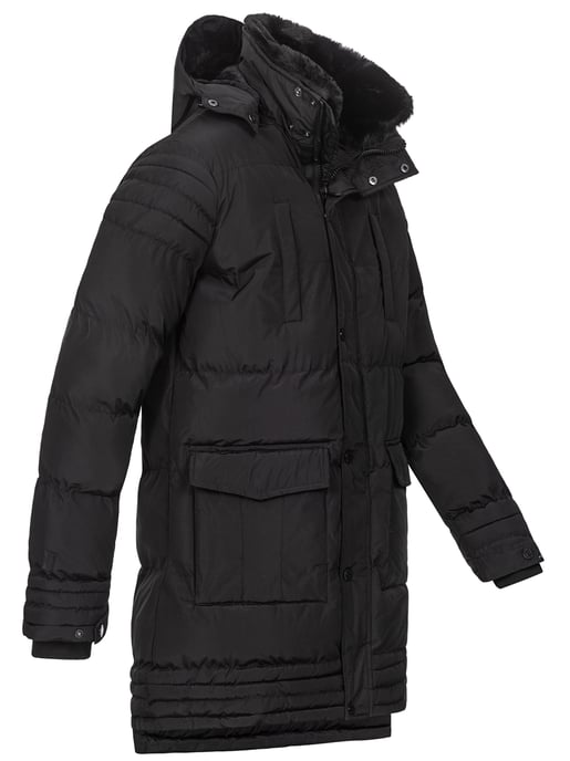 Alessandro Salvarini Herren Winterjacke AS285 mit Teddyfell & abnehmbarer Kapuze - Image 5
