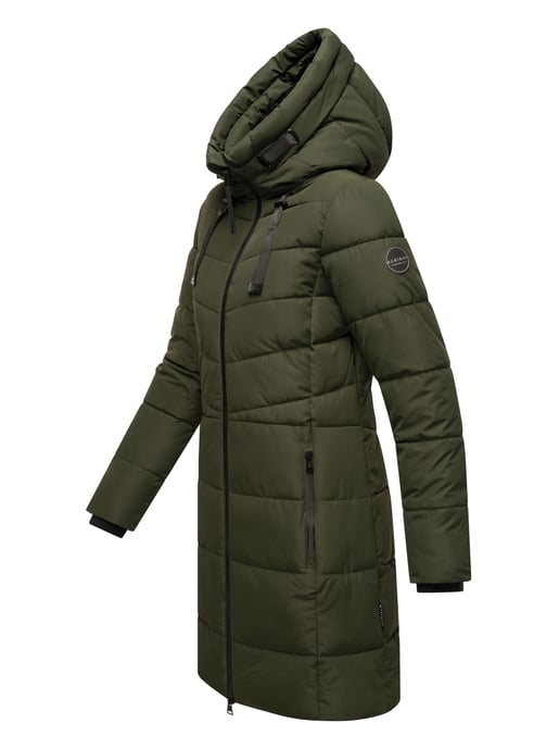 Marikoo Damen Winterjacke Natsukoo – warm, mit Teddyfell & Kapuze - Image 3