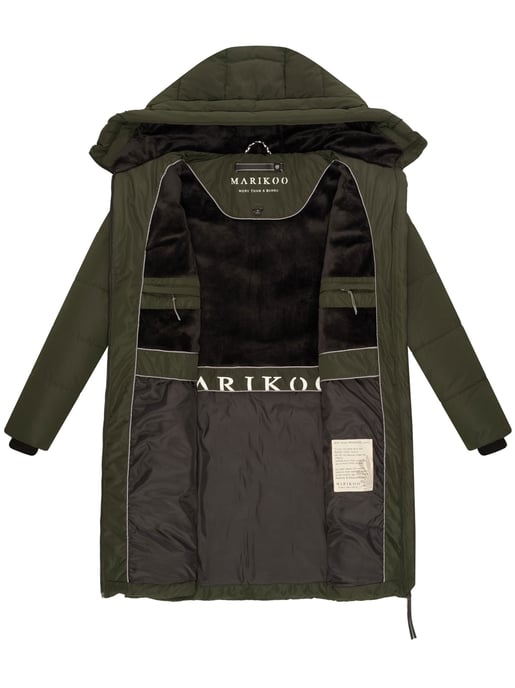 Marikoo Damen Winterjacke Natsukoo – warm, mit Teddyfell & Kapuze - Image 5