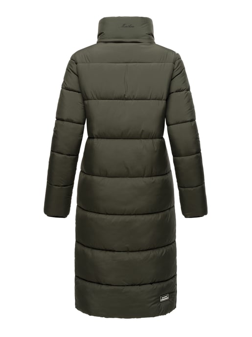 Marikoo Damen Winterjacke – Lange Steppjacke mit abnehmbarer Kapuze - Image 5