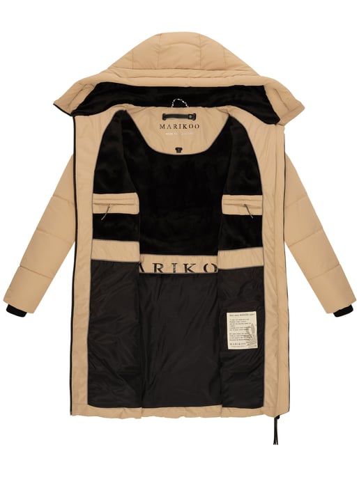 Marikoo Damen Winterjacke Natsukoo – warm, mit Teddyfell & Kapuze - Image 5