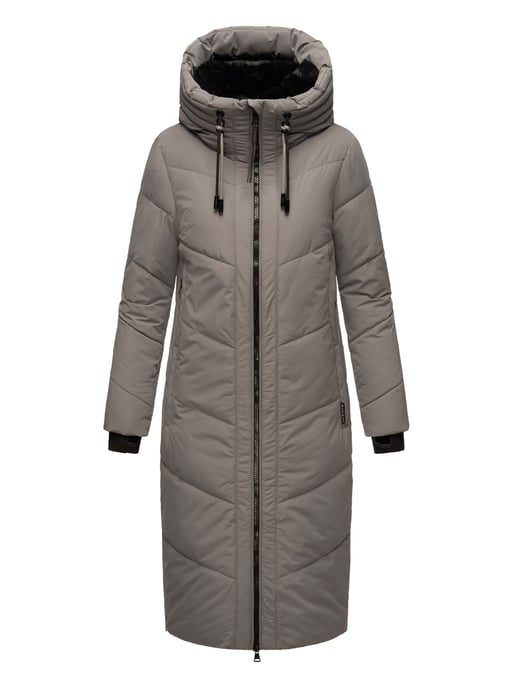 Marikoo Damen Winterjacke Nadaree – lang, warm & mit Kapuze - Image 2