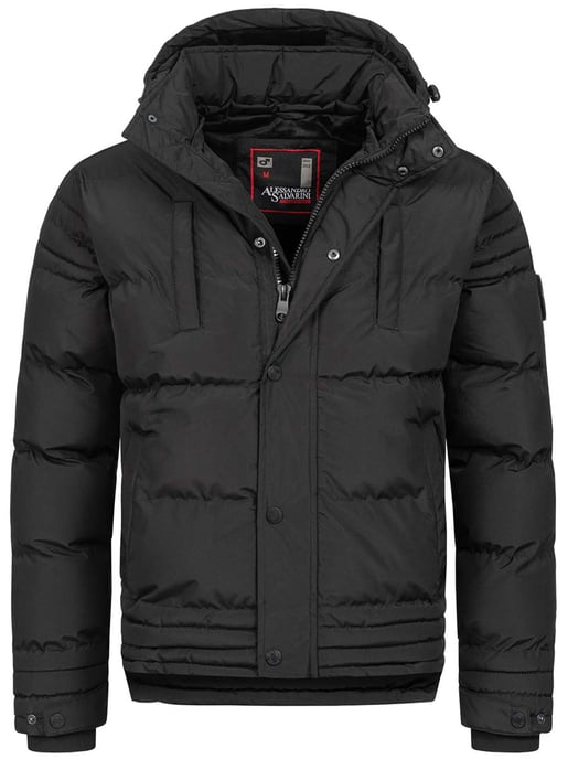 Alessandro Salvarini Herren Winterjacke AS-281 mit Teddyfell & abnehmbarer Kapuze - Image 2