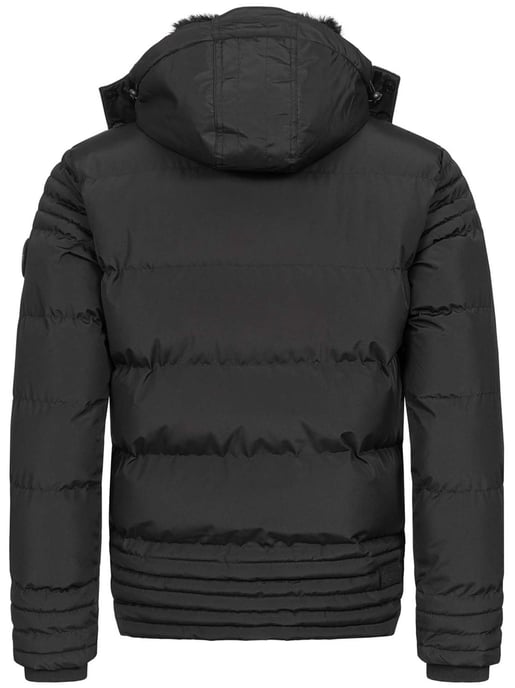 Alessandro Salvarini Herren Winterjacke AS-281 mit Teddyfell & abnehmbarer Kapuze - Image 4