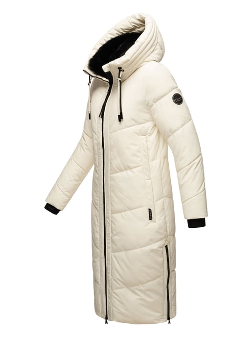 Marikoo Damen Winterjacke Nadaree – lang, warm & mit Kapuze - Image 3