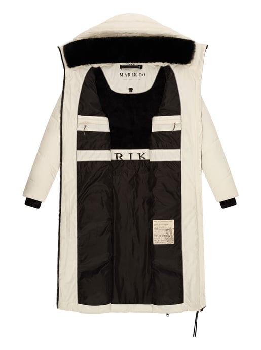 Marikoo Damen Winterjacke Nadaree – lang, warm & mit Kapuze - Image 5