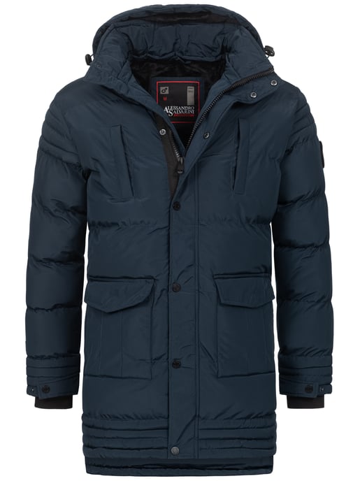 Alessandro Salvarini Herren Winterjacke AS285 mit Teddyfell & abnehmbarer Kapuze - Image 1