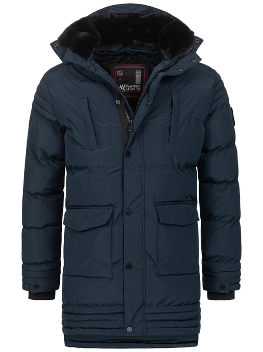 Alessandro Salvarini Herren Winterjacke AS285 mit Teddyfell & abnehmbarer Kapuze - Image 2