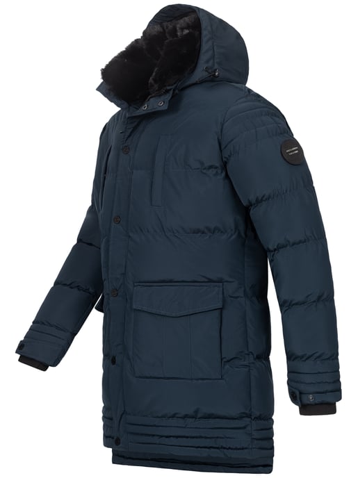 Alessandro Salvarini Herren Winterjacke AS285 mit Teddyfell & abnehmbarer Kapuze - Image 4