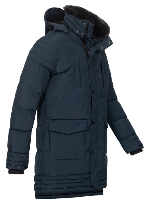 Alessandro Salvarini Herren Winterjacke AS285 mit Teddyfell & abnehmbarer Kapuze - Image 5
