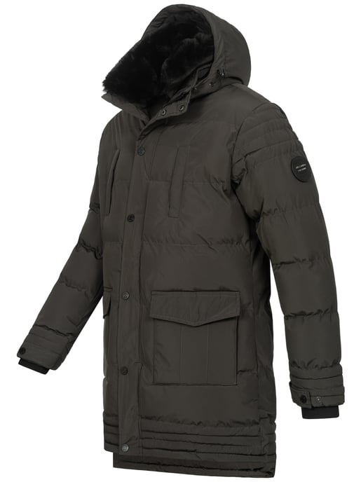 Alessandro Salvarini Herren Winterjacke AS285 mit Teddyfell & abnehmbarer Kapuze - Image 4