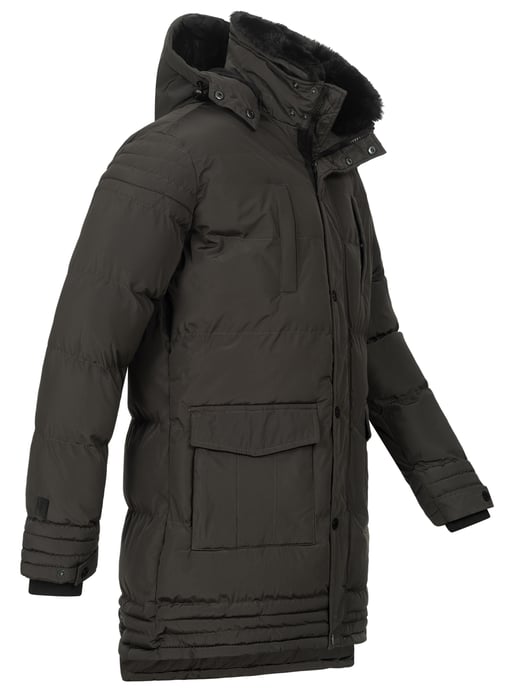 Alessandro Salvarini Herren Winterjacke AS285 mit Teddyfell & abnehmbarer Kapuze - Image 5