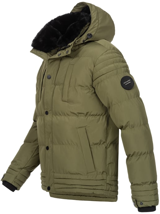 Alessandro Salvarini Herren Winterjacke AS-281 mit Teddyfell & abnehmbarer Kapuze - Image 4