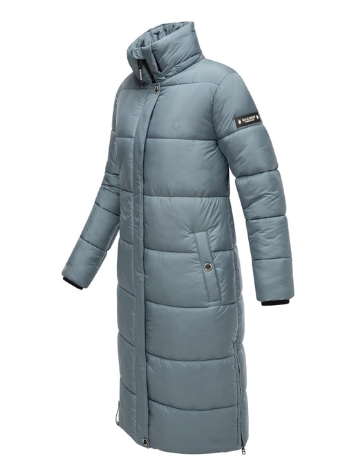 Marikoo Damen Winterjacke – Lange Steppjacke mit abnehmbarer Kapuze - Image 4