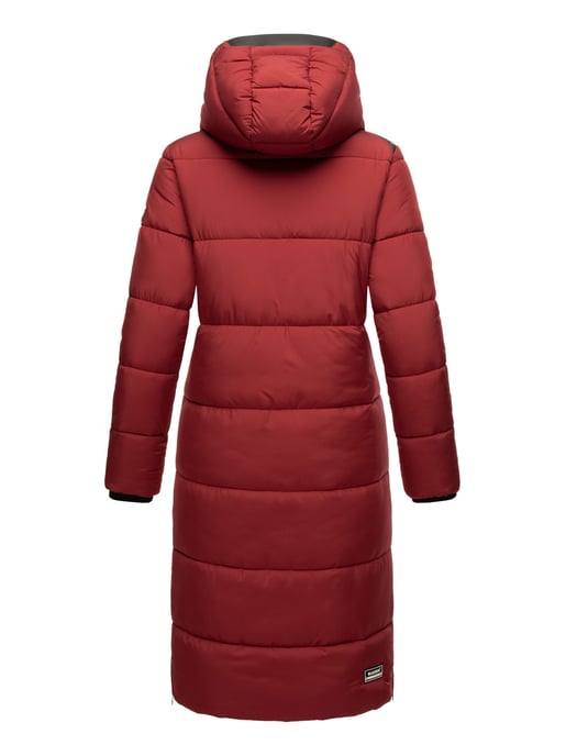 Marikoo Damen Winterjacke – Lange Steppjacke mit abnehmbarer Kapuze - Image 5