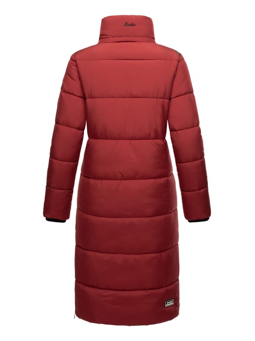 Marikoo Damen Winterjacke – Lange Steppjacke mit abnehmbarer Kapuze - Image 6