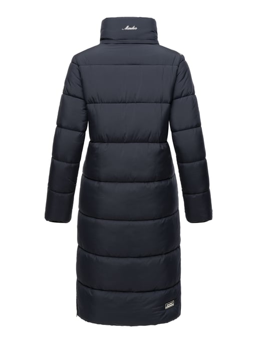 Marikoo Damen Winterjacke – Lange Steppjacke mit abnehmbarer Kapuze - Image 4