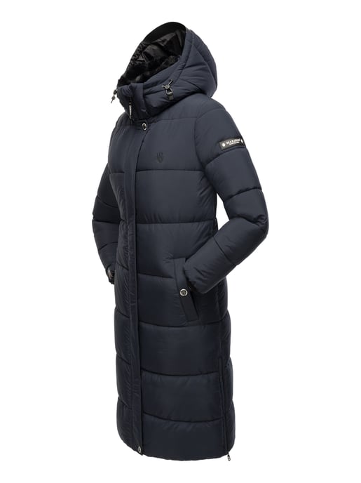 Marikoo Damen Winterjacke – Lange Steppjacke mit abnehmbarer Kapuze - Image 5