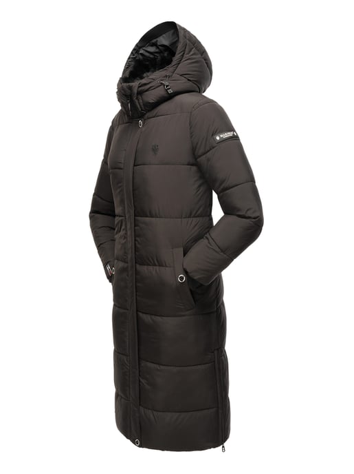 Marikoo Damen Winterjacke – Lange Steppjacke mit abnehmbarer Kapuze - Image 6