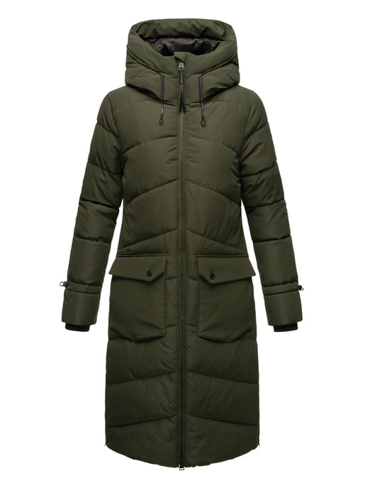 Marikoo Damen Winterjacke Tomomii – lang, warm & mit Kapuze - Image 2