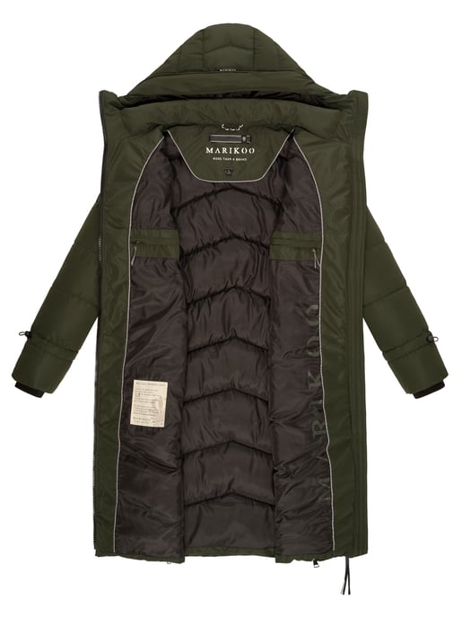 Marikoo Damen Winterjacke Tomomii – lang, warm & mit Kapuze - Image 5